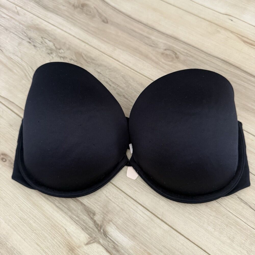 NWT Victoria’s Secret Very Sexy Strapless Bra Size 34DD Black Push Up